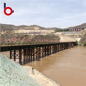 Tek Şeritli Bailey Köprüleri Otoyol Prefabrik Montajı İçin Bailey Köprüsü Bailey Köprüsü